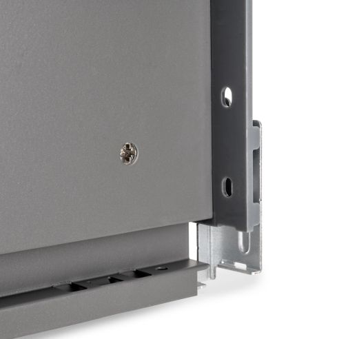 Emuca Cassetto esterno Vertex con regolazione 3D altezza 93mm, 40kg, spessore del pannello di 18mm, profondità 500mm, Grigio