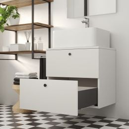 Emuca Cassetto esterno Simplex 25 kg, altezza 159 mm, profondità 440 mm, Acciaio, Grigio antracite 2