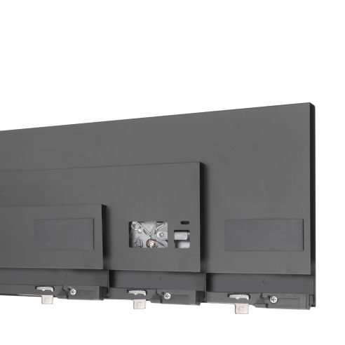 Emuca Cassetto esterno Protone 30kg, guide di estrazione totale con una chiusura soft, altezza 93mm, profondità 350mm, Grigio