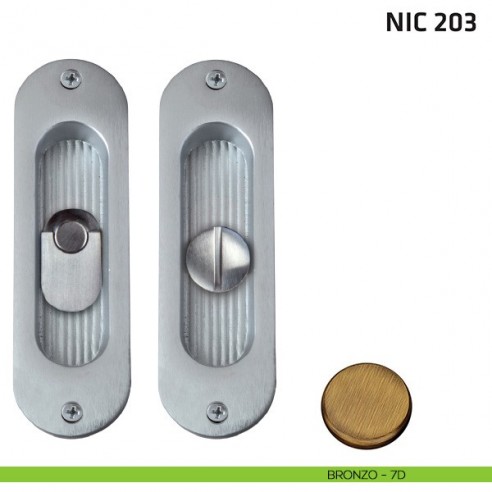 Maniglia per porta scorrevole NIC 203 Comit bronzo