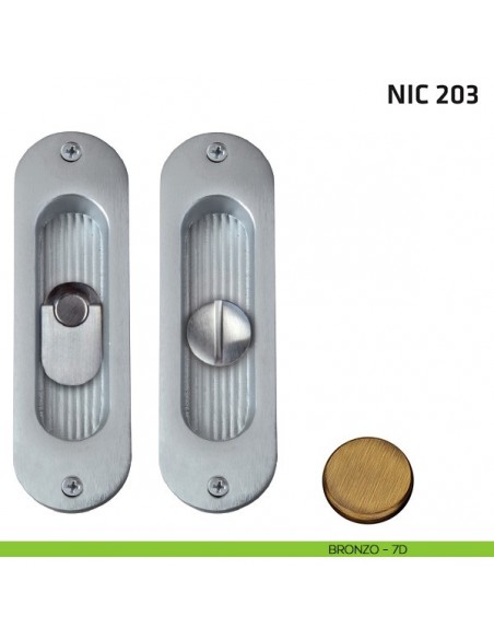 Maniglia per porta scorrevole NIC 203 Comit bronzo