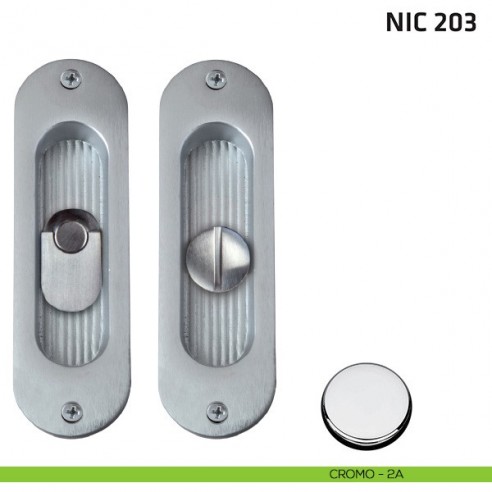 Maniglia per porta scorrevole NIC 203 Comit cromo lucido