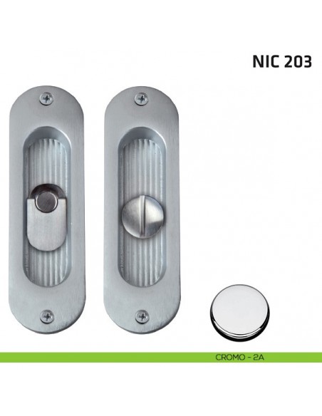 Maniglia per porta scorrevole NIC 203 Comit cromo lucido