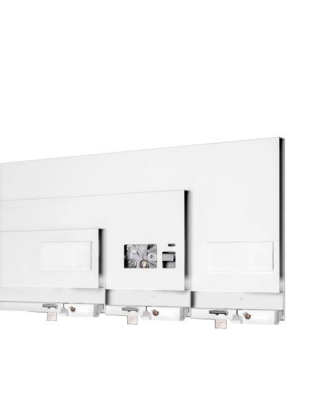 Emuca Cassetto esterno Protone 30kg, guide di estrazione totale con una chiusura soft, altezza 131mm, profondità 450mm, bianco
