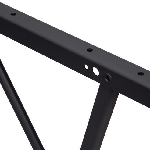 Emuca Set di meccanismi di sollevamento per tavolini, permette di alzare il tavolo di 192mm, Acciaio, Verniciato nero