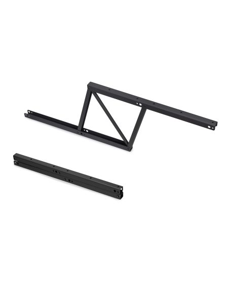 Emuca Set di meccanismi di sollevamento per tavolini, permette di alzare il tavolo di 192mm, Acciaio, Verniciato nero