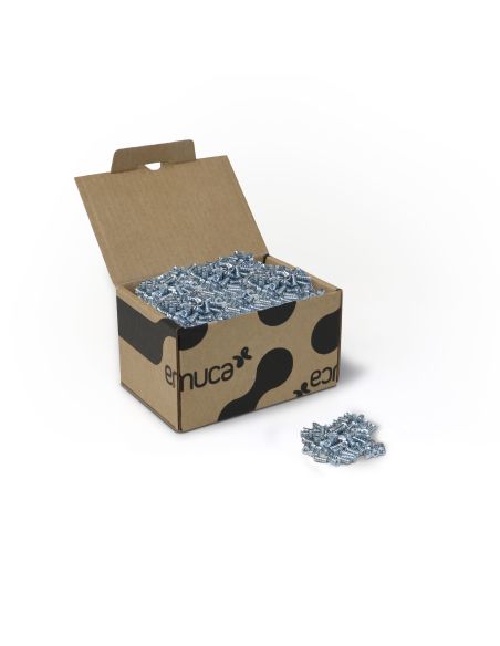 Emuca Viti, testa piana Pozidrive, D. 6,2 mm, 13 mm, Euro, Acciaio, Zincato, 500 u.