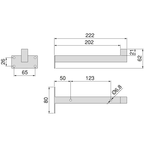 Emuca Set di supporti per mensole in legno Shelf dritto con tubo quadro, Acciaio, Verniciato bianco