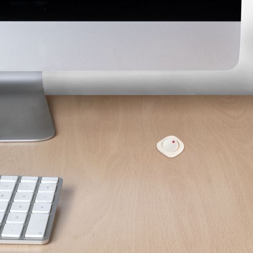 Emuca Lotto di 10 interruttori da incasso D21x21, Tecnoplastica, Bianco