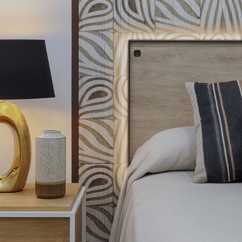 Emuca Lotto di 10 interruttori da incasso D21x21, Tecnoplastica, Nero