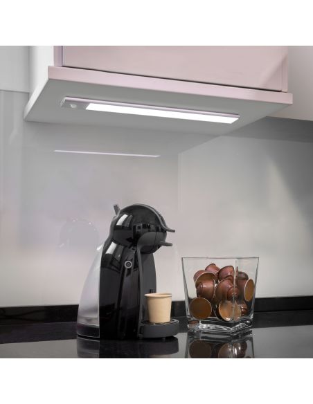 Emuca Lampada LED ricaricabile con USB Kaus con sensore di movimento, L240mm, Tecnoplastica e Alluminio, Anodizzato opaco