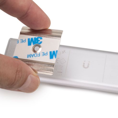 Emuca Lampada LED ricaricabile con USB Kaus con sensore di prossimità, L400mm, Tecnoplastica e Alluminio, Anodizzato opaco