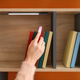 Emuca Lampada LED ricaricabile con USB Kaus Black con sensore di prossimità, L240mmPlastica e Alluminio, Verniciato nero 2