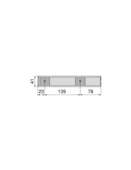 Emuca Lampada LED ricaricabile con USB Kaus Black con sensore di prossimità, L240mmPlastica e Alluminio, Verniciato nero