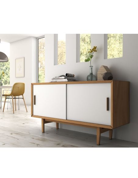 Emuca Kit di ferramentaper armadio 2 ante scorrevoli e chiusura soft Flow con binari incassati 2,35 m, pannelli non inclusi