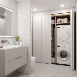 Emuca Kit di ferramenta per armadio 2 ante scorrevoli pieghevoli con chiusura soft Twofold, per 4 pannelli non inclusi 2