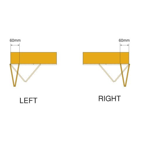 Emuca Kit di ferramenta per armadio 2 ante scorrevoli pieghevoli con chiusura soft Twofold, per 4 pannelli non inclusi