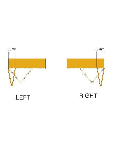 Emuca Kit di ferramenta per armadio 2 ante scorrevoli pieghevoli con chiusura soft Twofold, per 4 pannelli non inclusi