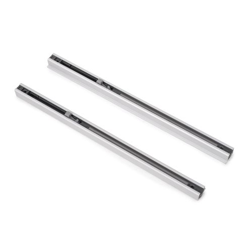 Emuca Kit di ferramenta per porta scorrevole appesa in legno Wall con chiusura soft, Acciaio, Alluminio e Tecnoplastica