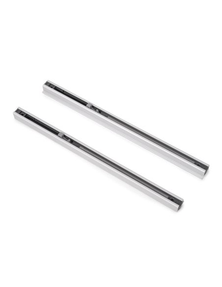 Emuca Kit di ferramenta per porta scorrevole appesa in legno Wall con chiusura soft, Acciaio, Alluminio e Tecnoplastica