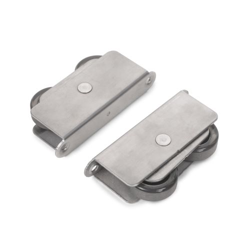 Emuca Kit di ferramenta per porta scorrevole appesa in legno Wall con chiusura soft, Acciaio, Alluminio e Tecnoplastica