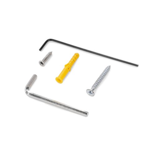 Emuca Kit di ferramenta per porta scorrevole appesa in legno Wall con chiusura soft, Acciaio, Alluminio e Tecnoplastica