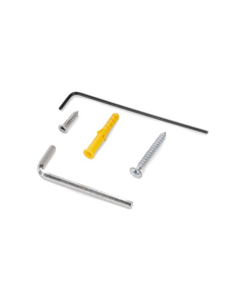 Emuca Kit di ferramenta per porta scorrevole appesa in legno Wall con chiusura soft, Acciaio, Alluminio e Tecnoplastica