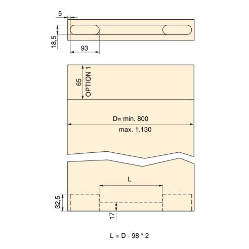 Emuca Kit di ferramenta per porta scorrevole appesa in legno Wall con chiusura soft, Acciaio, Alluminio e Tecnoplastica