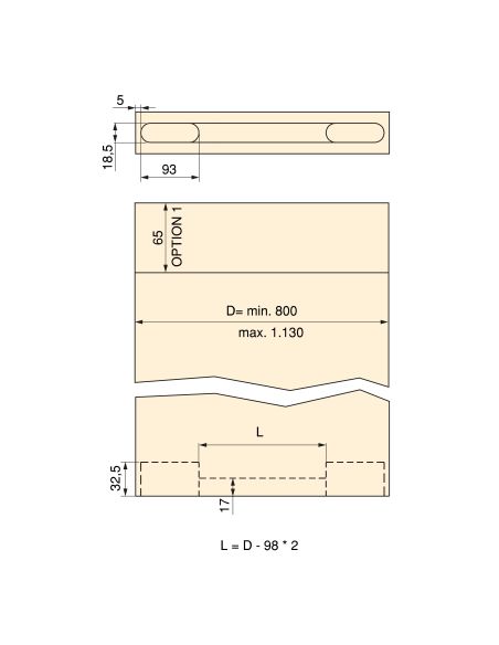 Emuca Kit di ferramenta per porta scorrevole appesa in legno Wall con chiusura soft, Acciaio, Alluminio e Tecnoplastica
