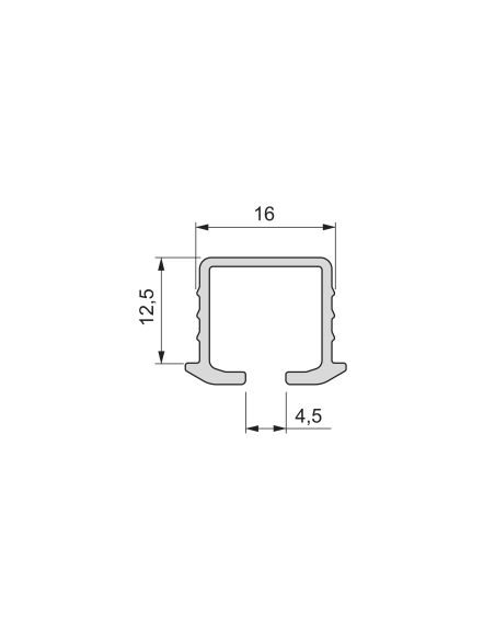 Emuca Kit di ferramenta per armadio 2 con porte scorrevoli e chiusura soft Flow2 con binari incassati 2,35 m
