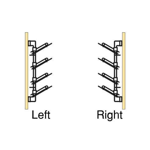 Emuca Porta scarpe estraibile laterale per armadi e cabine armadio Quartz, Destro, Acciaio, Titanio