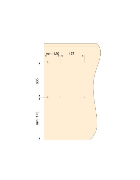 Emuca Specchio estraibile per interni di armadio., Verniciato moka, Acciaio e Tecnoplastica e Vetro