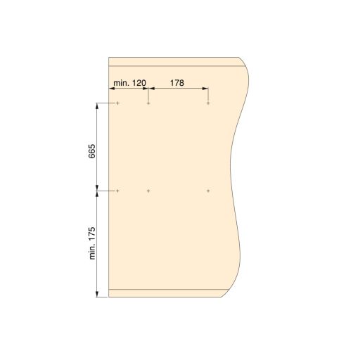 Emuca Specchio estraibile per interno dell'armadio, Acciaio e Tecnoplastica e Vetro, Verniciato grigio pietra
