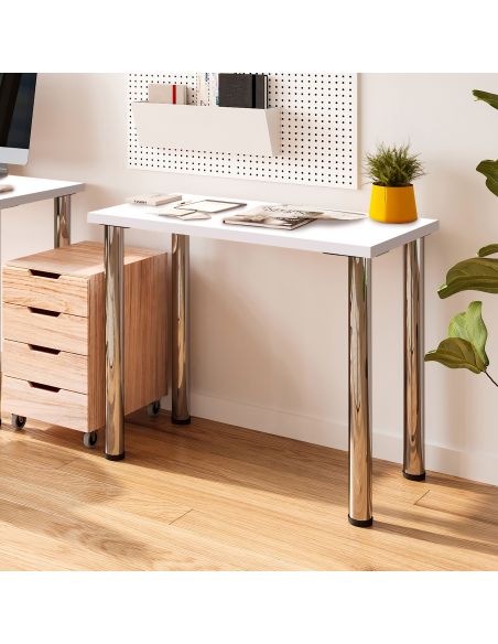 Emuca Piano da tavolo, 900x500mm, spessore 30mm, Legno, Verniciato bianco