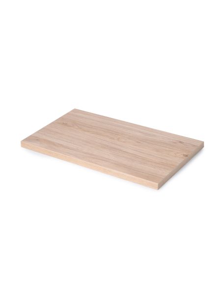 Emuca Piano da tavolo, 900x500 mm, spessore 30 mm, Legno, Finitura rovere
