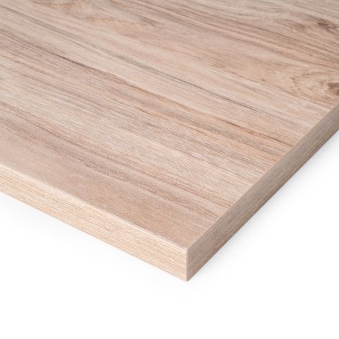 Emuca Piano da tavolo, 900x500 mm, spessore 30 mm, Legno, Finitura rovere