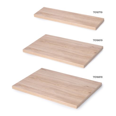 Emuca Piano da tavolo, 900x500 mm, spessore 30 mm, Legno, Finitura rovere