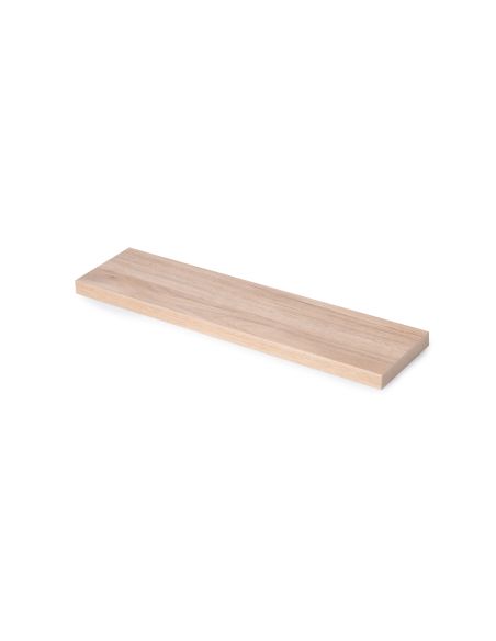 Emuca Ripiano per scaffali, 600x200 mm, spessore 30 mm, Legno, Finitura rovere