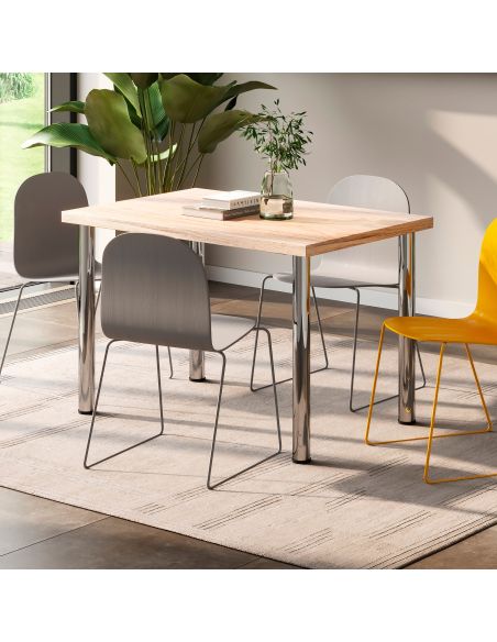 Emuca Piano da tavolo, 1150x750mm, spessore 30mm, Legno, Verniciato bianco