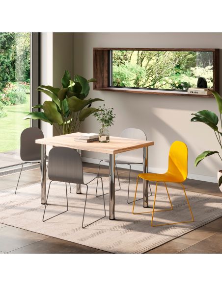 Emuca Piano da tavolo, 1150x750mm, spessore 30mm, Legno, Verniciato bianco