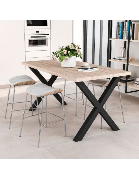 Emuca Piano da tavolo, 1150x750mm, spessore 30mm, Legno, Verniciato bianco