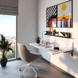 Emuca Set di supporti pieghevoli, lunghezza 403 mm, Acciaio, Verniciato nero 2