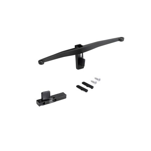 Emuca Lotto di Reggimensole per 5 ripiani in Legno per la struttura Zero, ripiani non inclusi, Zama, Verniciato nero