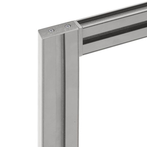 Emuca Kit per la realizzazione di una composizione modulare Zero con ferramenta per il montaggio a parete, Alluminio e Zama