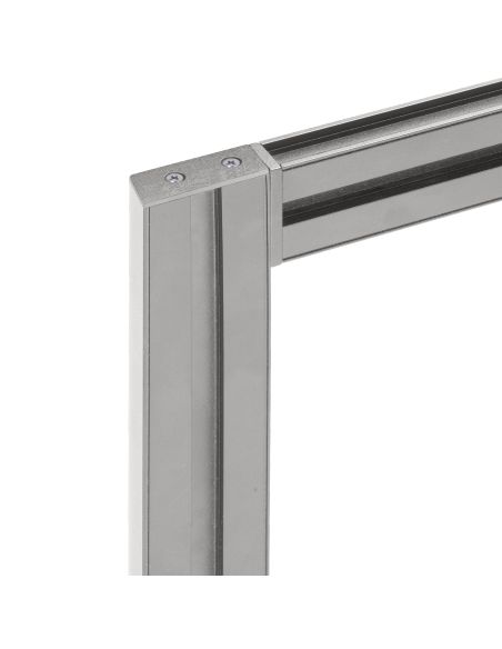 Emuca Kit per la realizzazione di una composizione modulare Zero con ferramenta per il montaggio a parete, Alluminio e Zama