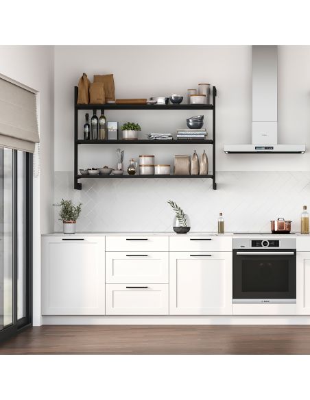 Emuca Kit per la realizzazione di una composizione modulare Zero con ferramenta per il montaggio a parete, Alluminio e Zama