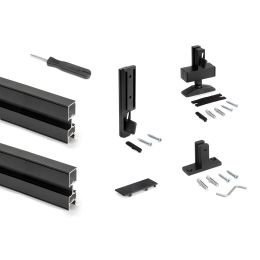 Emuca Lotto per la realizzazione di 2 composizioni Zero con ferramenta e profili per il montaggio a pavimento e a parete 2