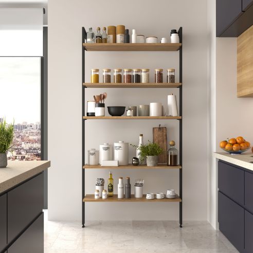 Emuca Lotto per la realizzazione di 2 composizioni Zero con ferramenta e profili per il montaggio a pavimento e a parete