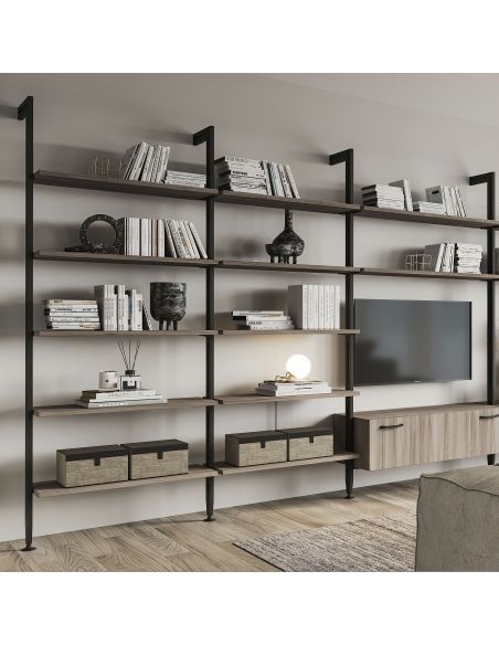 Emuca Lotto per la realizzazione di 3 composizioni Zero con ferramenta e profili per il montaggio a pavimento e a parete