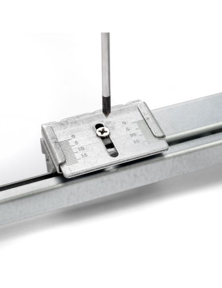 Emuca Kit di porta scarpe in metallo e telaio scorrevole a chiusura ammortizzata per armadio, regolabile, modulo 600 mm, Grigio 